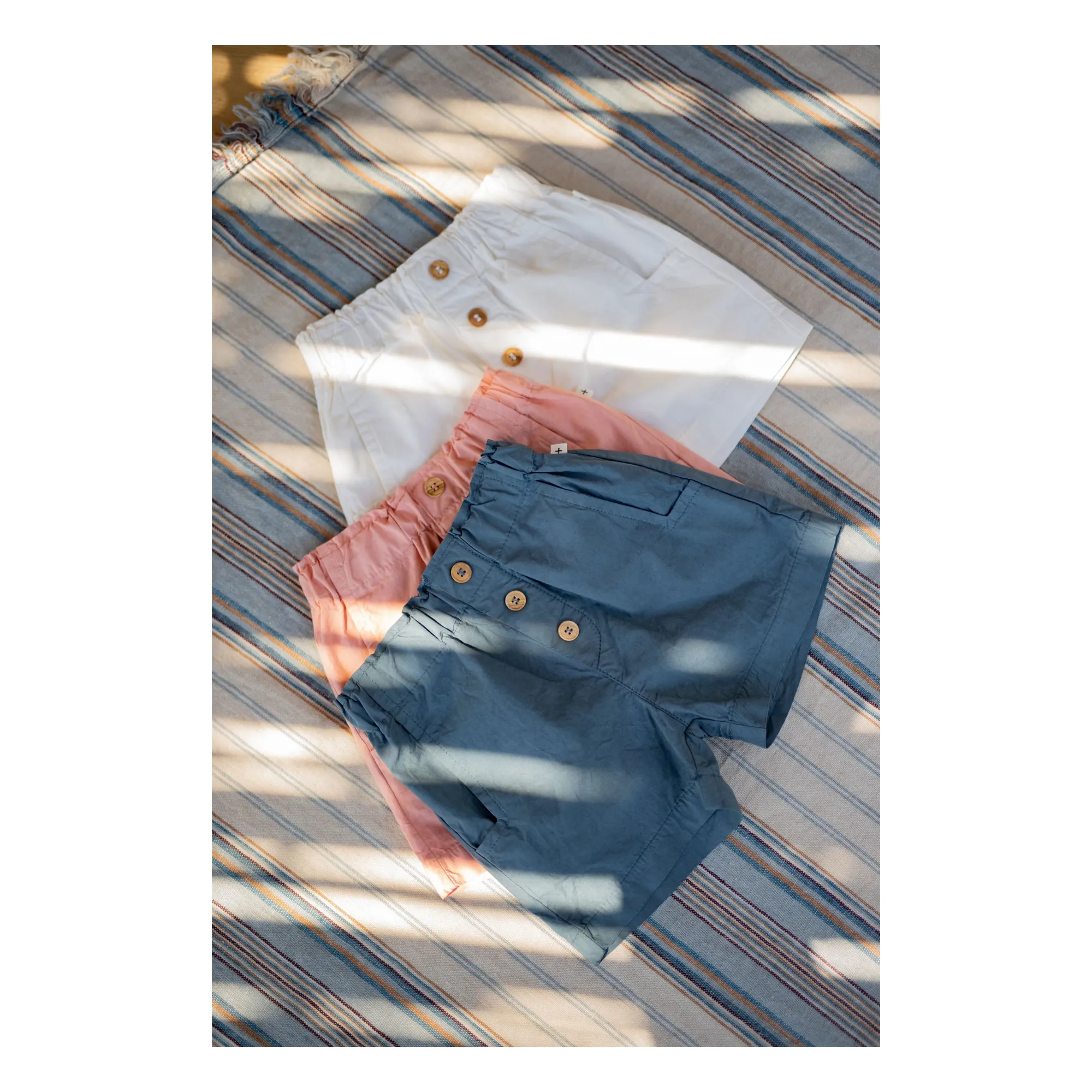 1+ In The Family Petrol Blue Inaki Shorts