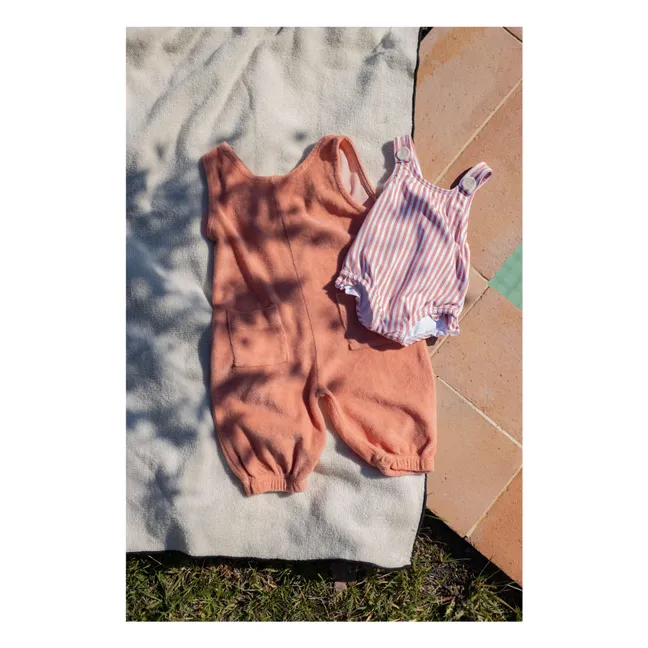 Nicola Eponge jumpsuit | Coral