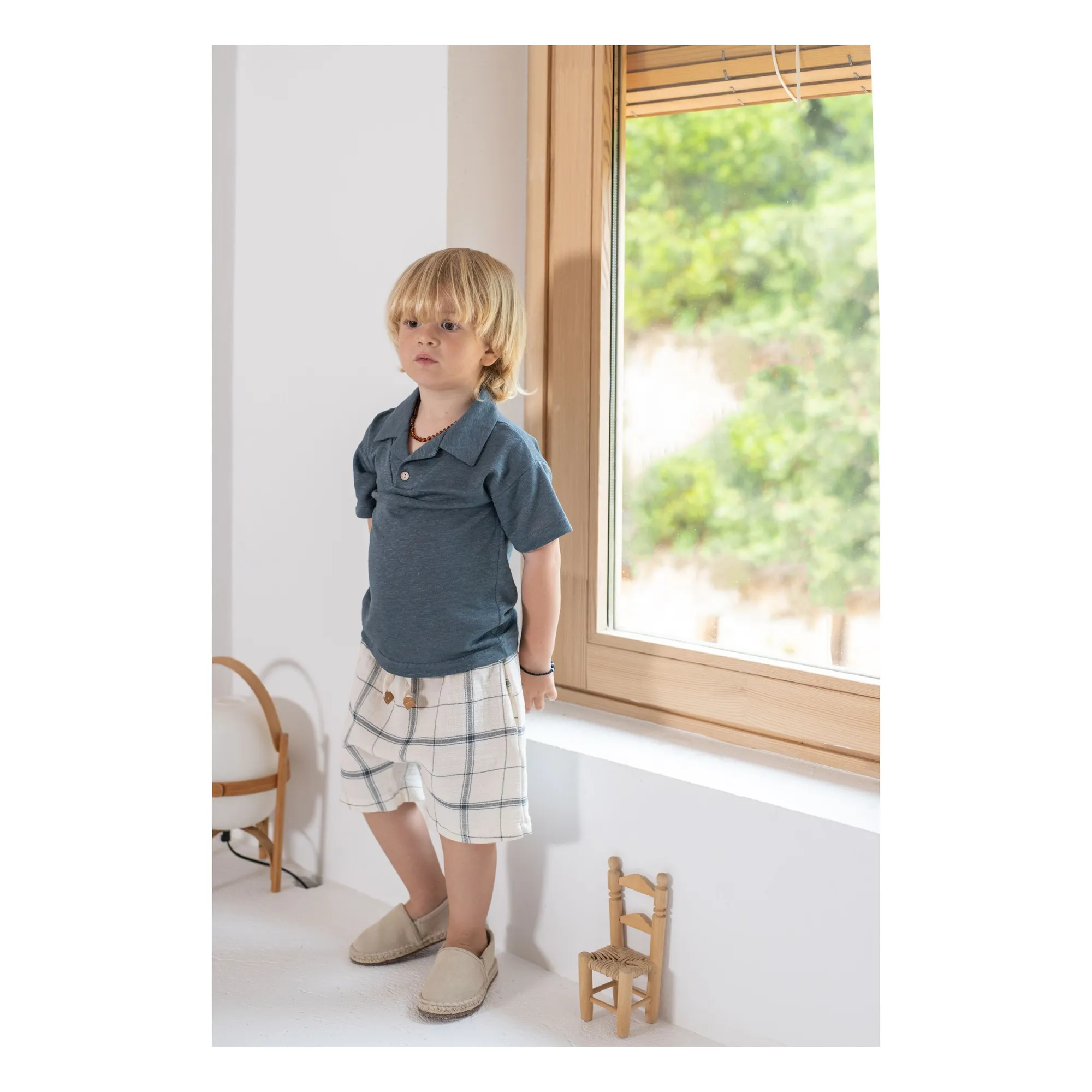 1+ In The Family Petrol Blue Celio Shorts
