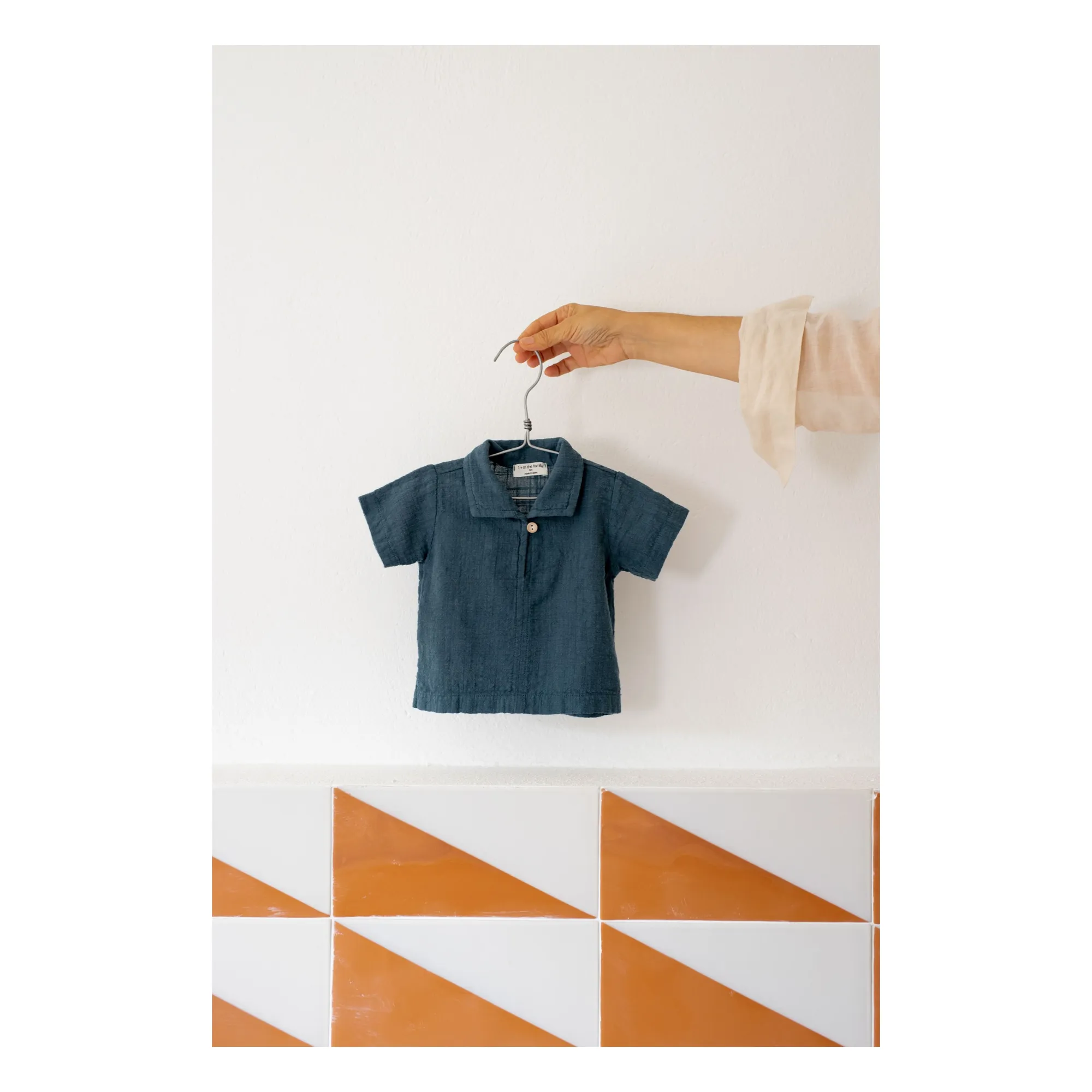 1+ In The Family Petrol Blue Polo Benet