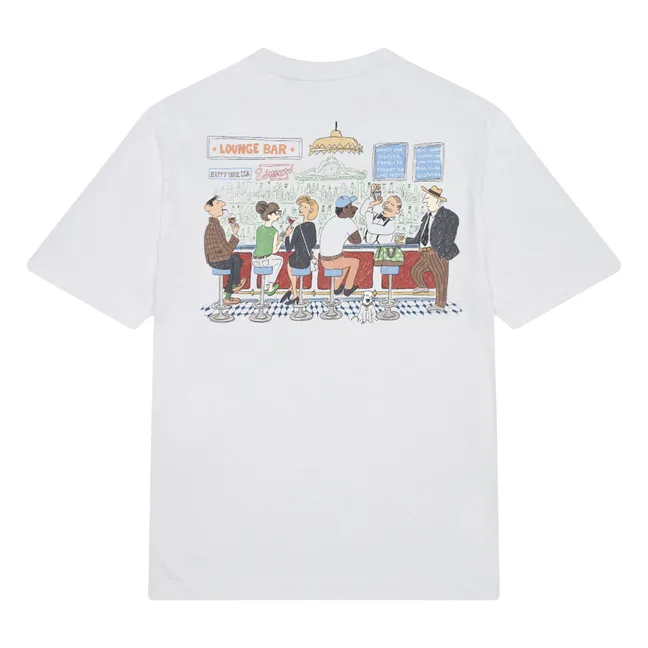 Camiseta Lounge Bar Algodón orgánico | Blanco