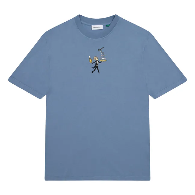 Juggling T-shirt Organic cotton | Blue