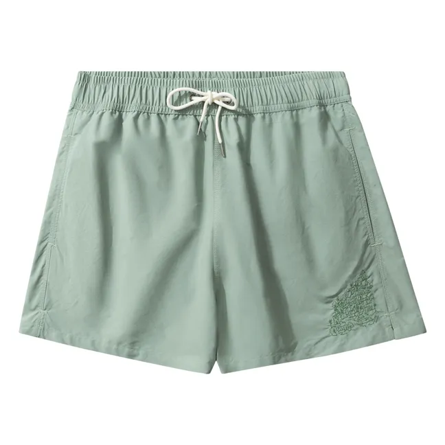 Badeshorts Mediterranean Town | Salbei