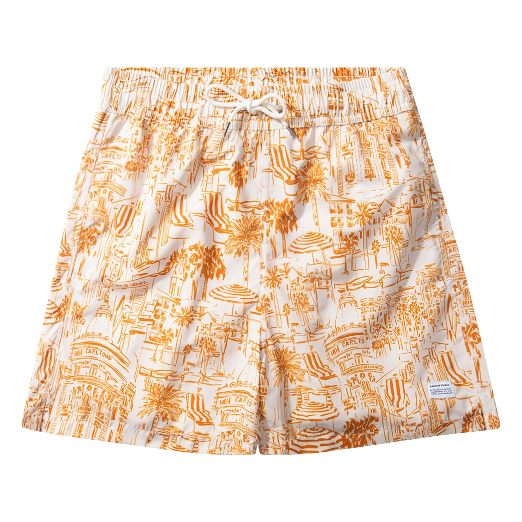 Edmmond Studios Orange Tourists Swim Shorts