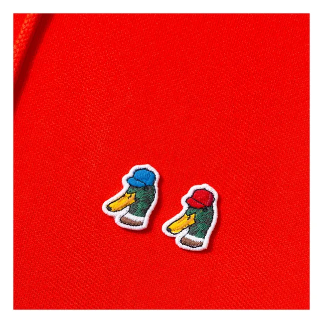 Hoodie Special Duck Bio-Baumwolle | Rot