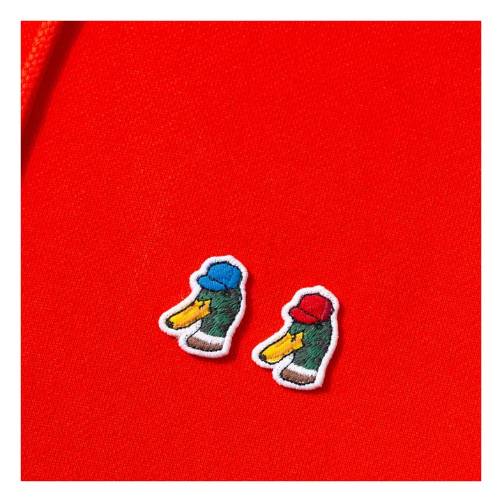 Hoodie Special Duck Coton Bio | Rouge- Image produit n°2