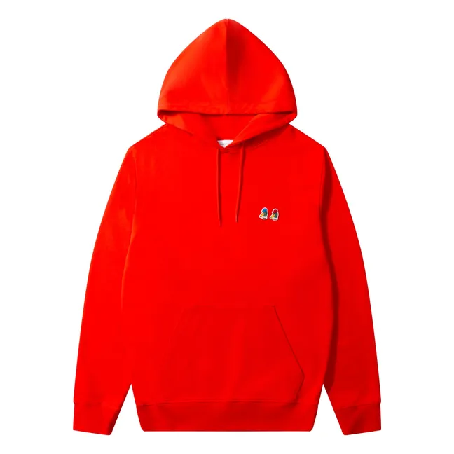 Hoodie Special Duck Bio-Baumwolle | Rot