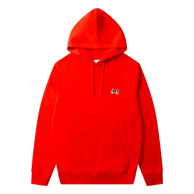 Sudadera con capucha Special Duck Algodón orgánico | Rojo