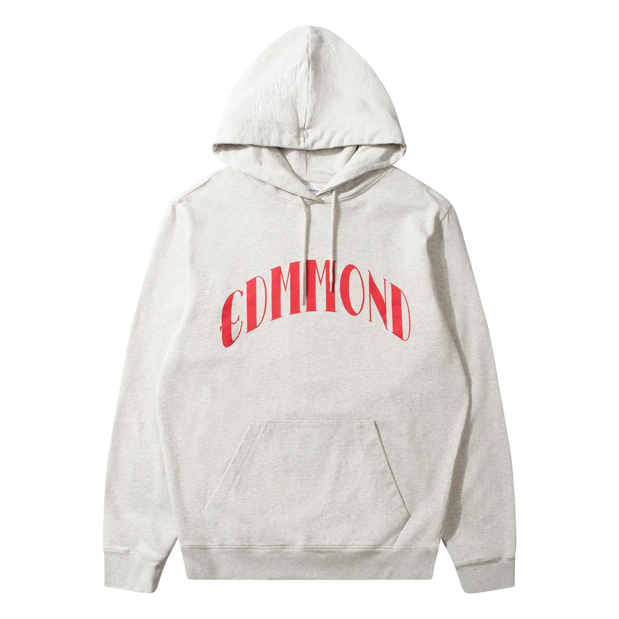 Edmmond Studios Light Eather Grey Core Logo Organic Cotton Hoodie