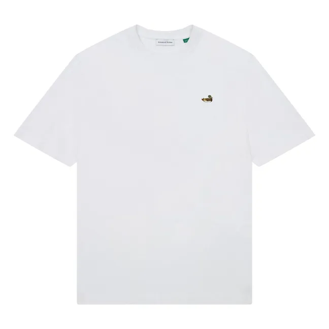 Camiseta Duck Patch de algodón ecológico | Blanco