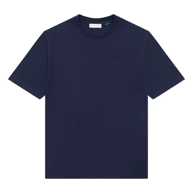 Camiseta de algodón ecológico Taberna | Azul Marino