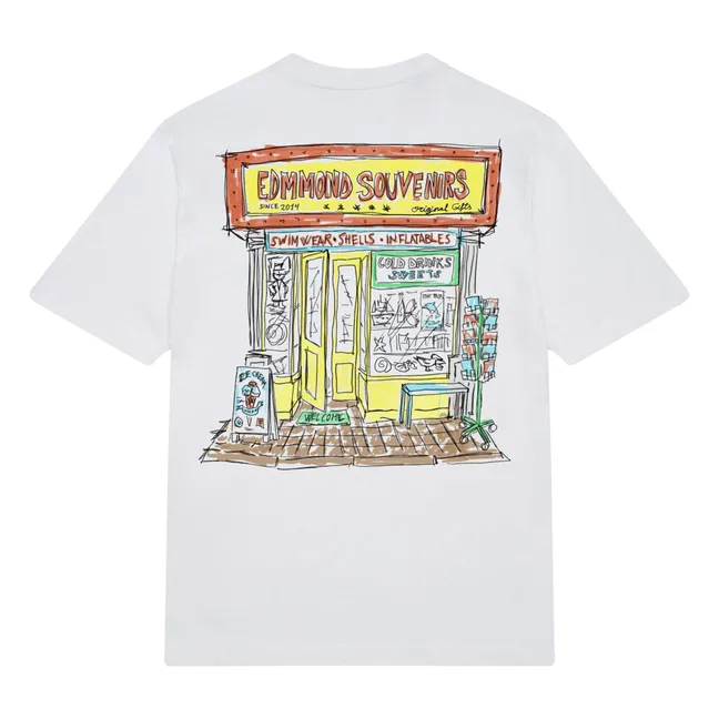 T-shirt in cotone biologico Edmmond Souvenirs | Bianco