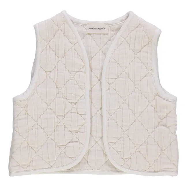 Oatmeal Quilted Jacket | Ecru