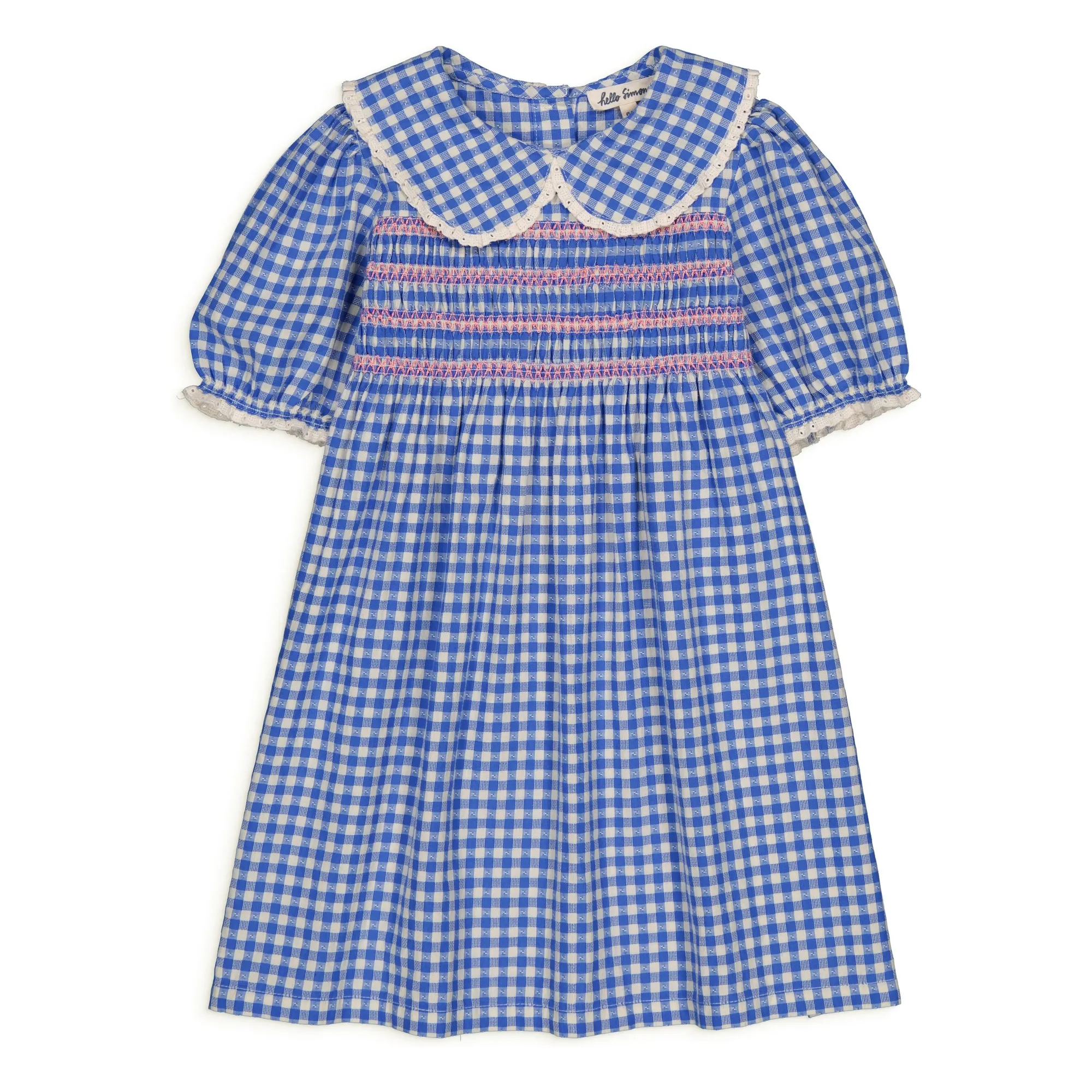 Hello Simone Blue Lalie Vichy Dress