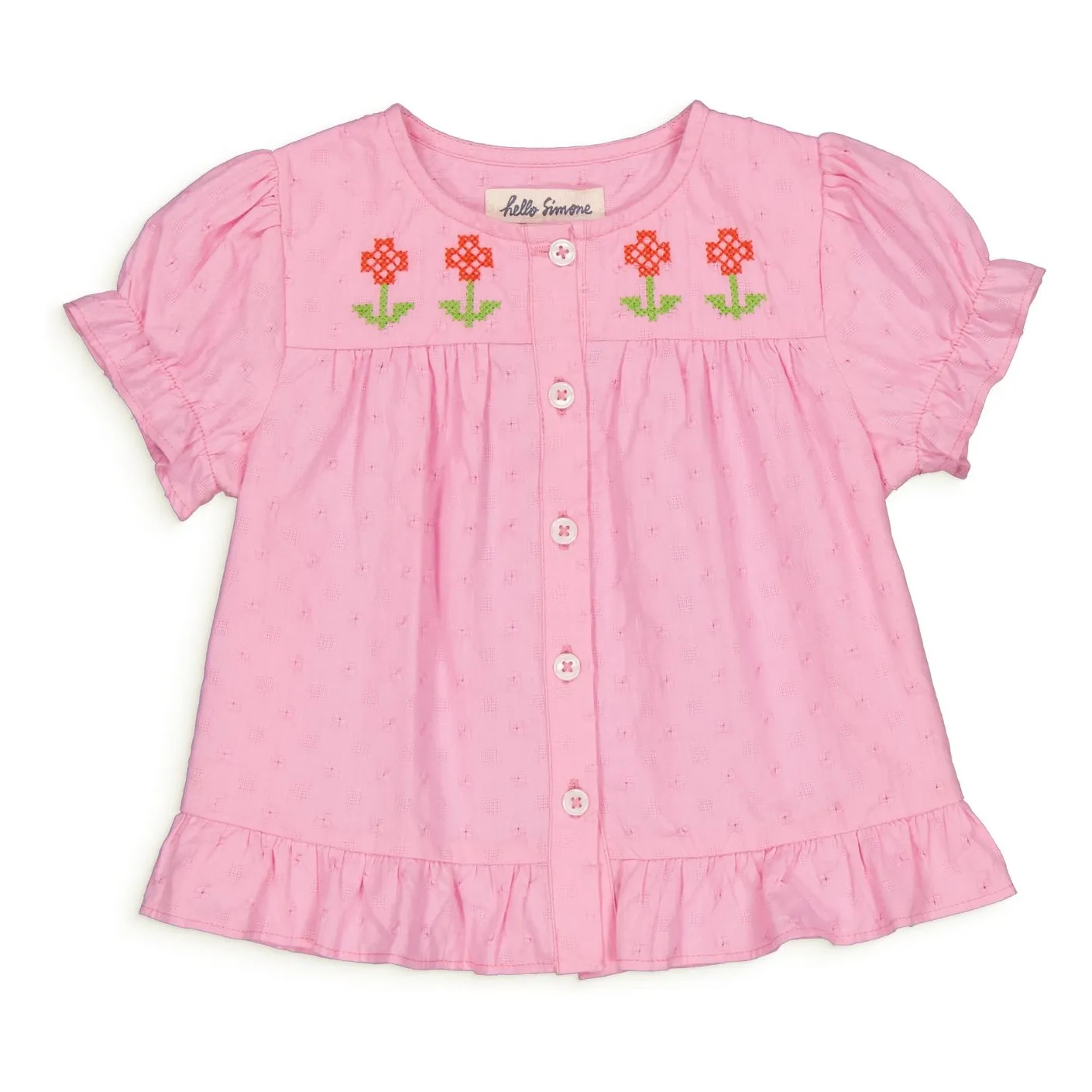 Hello Simone Pink Lana Blouse