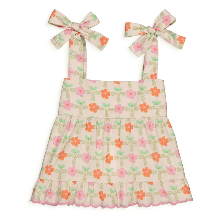 Top Lucie Fleuri | Ecru- Image produit n°0