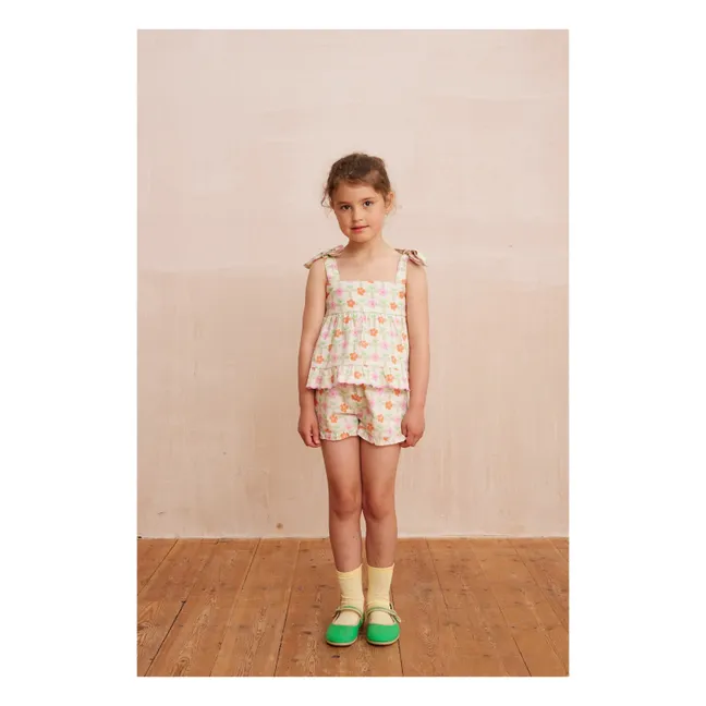Top Lucie Fleuri | Ecru