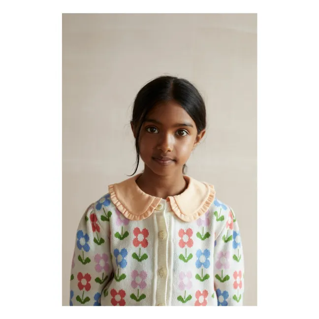 Cardigan Lison Coton Bio | Ecru