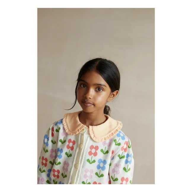 Cardigan Lison Coton Bio | Ecru