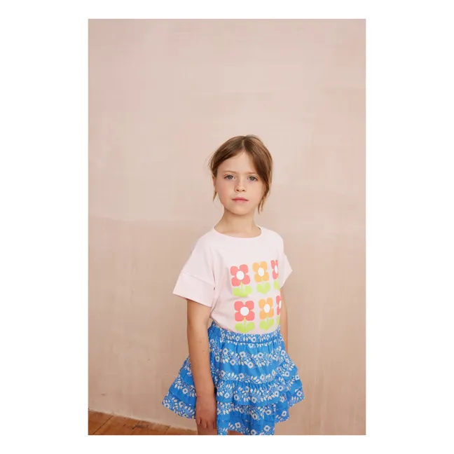Jupe Lea Fleurie | Bleu