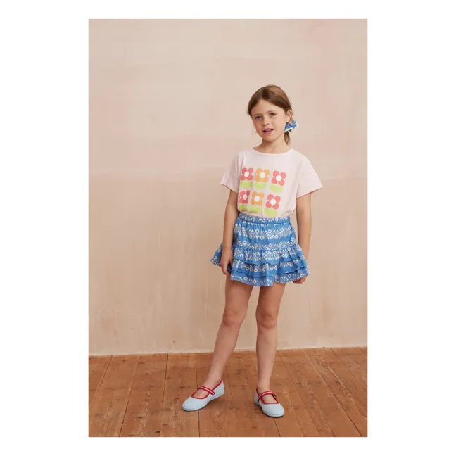 Jupe Lea Fleurie | Bleu