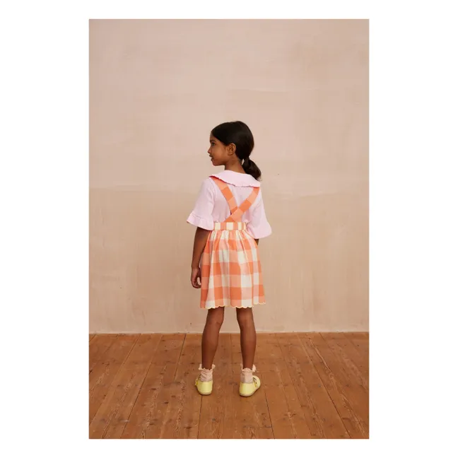 Lola Pointelle organic cotton blouse | Pink