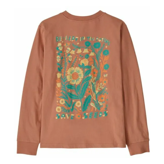 Camiseta gráfica de algodón ecológico | Rosa Viejo