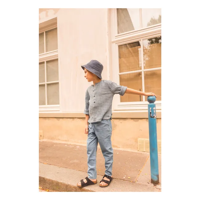 Camicia Zio Vichy | Blu