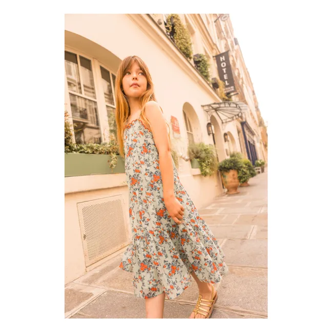 Abito Maria Lurex | Verde acqua