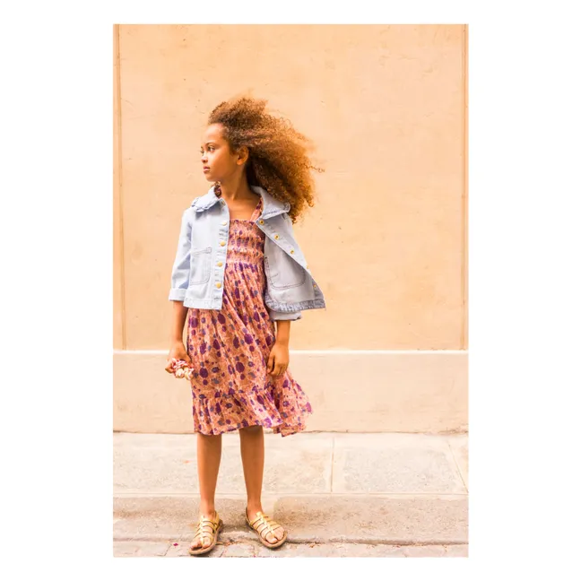Kleid Lucilia Lurex | Blassrosa