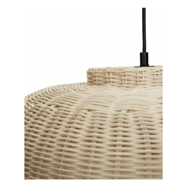 Elipse hanging lamp in rattan 