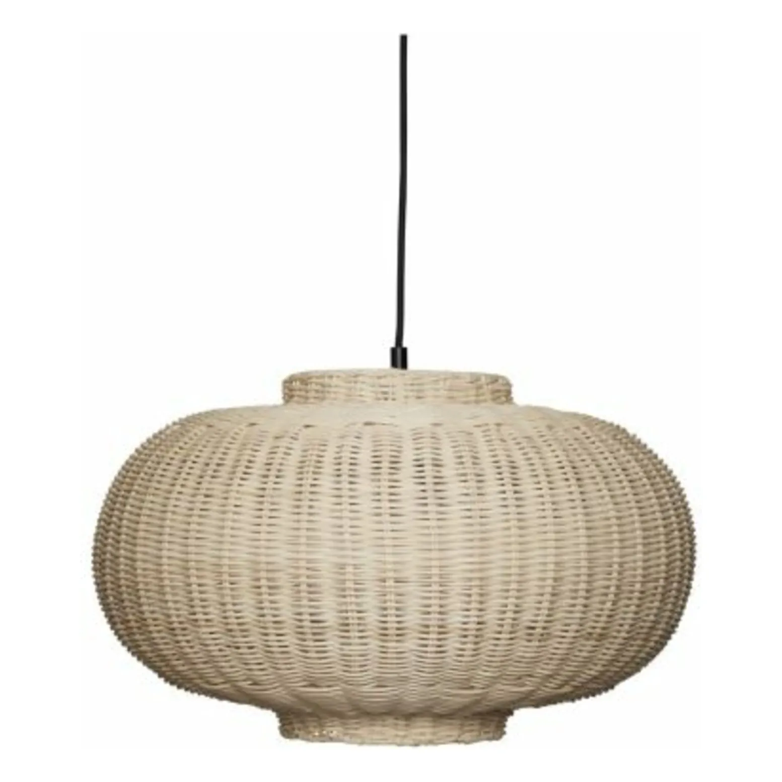 Hübsch Natural Elipse Hanging Lamp In Rattan