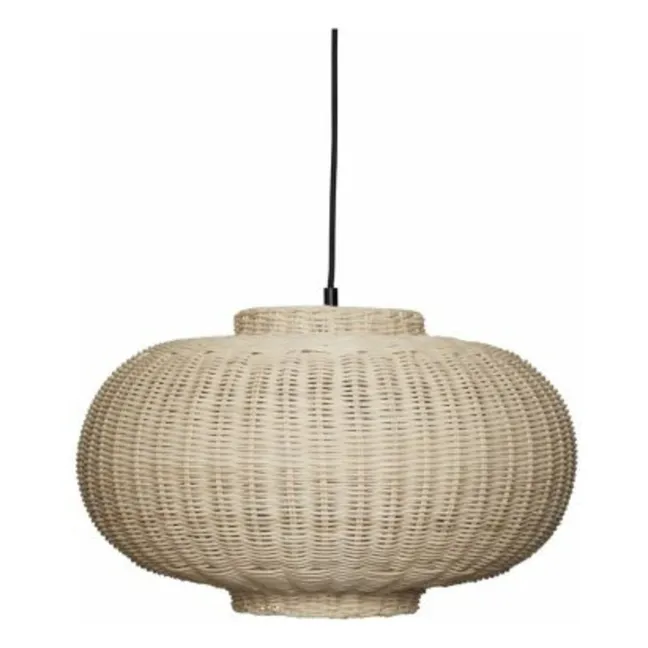 Elipse hanging lamp in rattan 