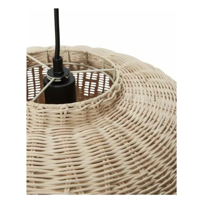 Lampada a sospensione Elipse in rattan 