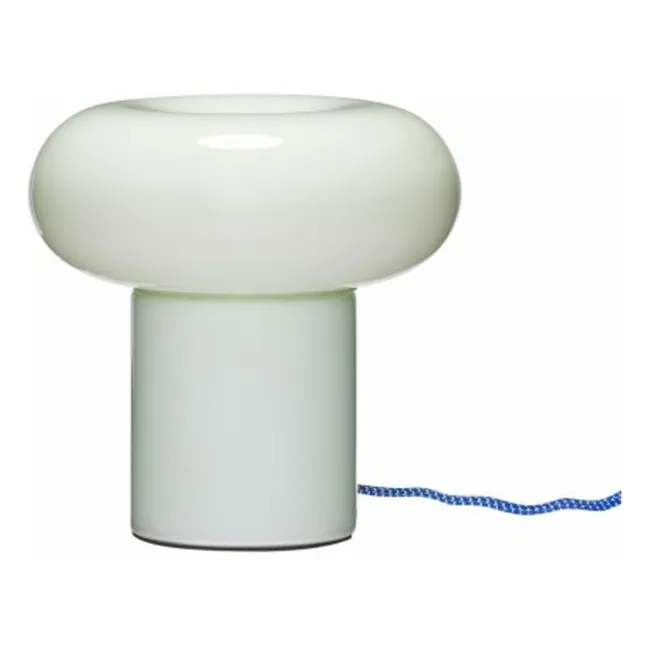 Hues glass table lamp  | Green water