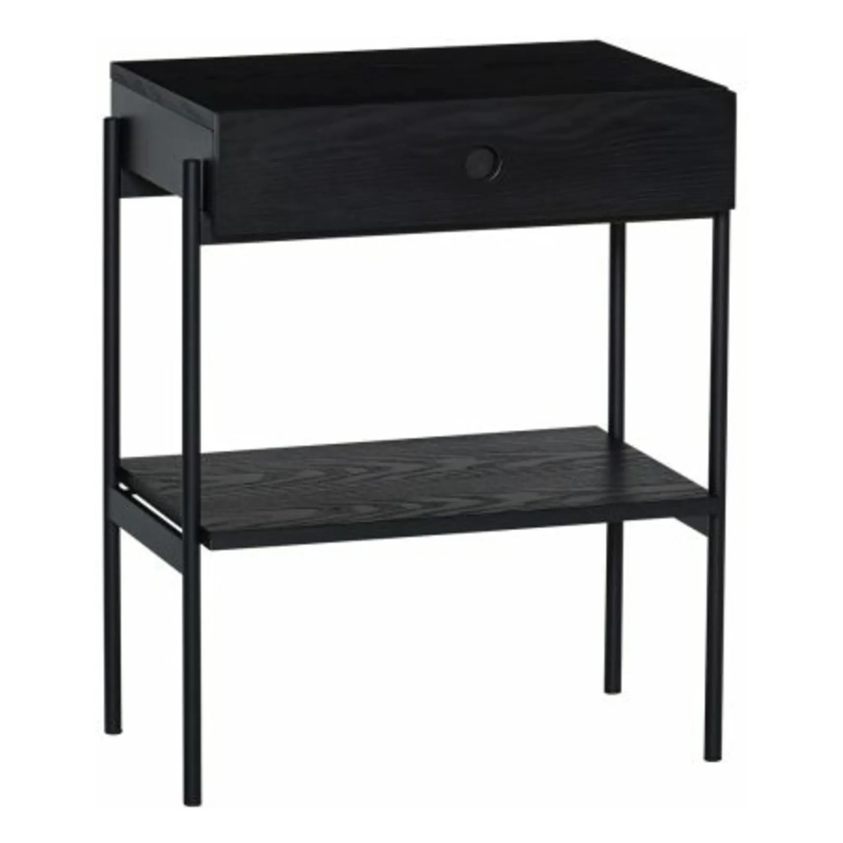 Hübsch Black Bedside Table
