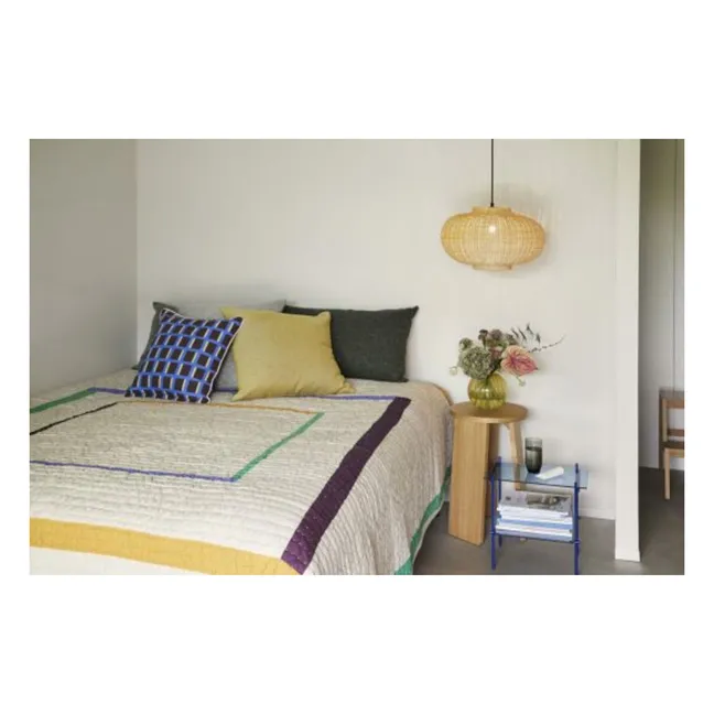 Elipse hanging lamp in rattan 