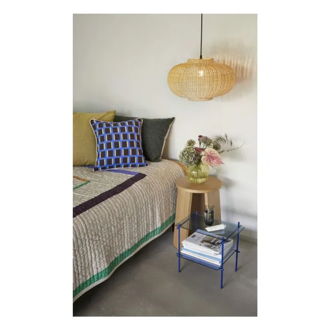 Suspension Elipse en rotin 