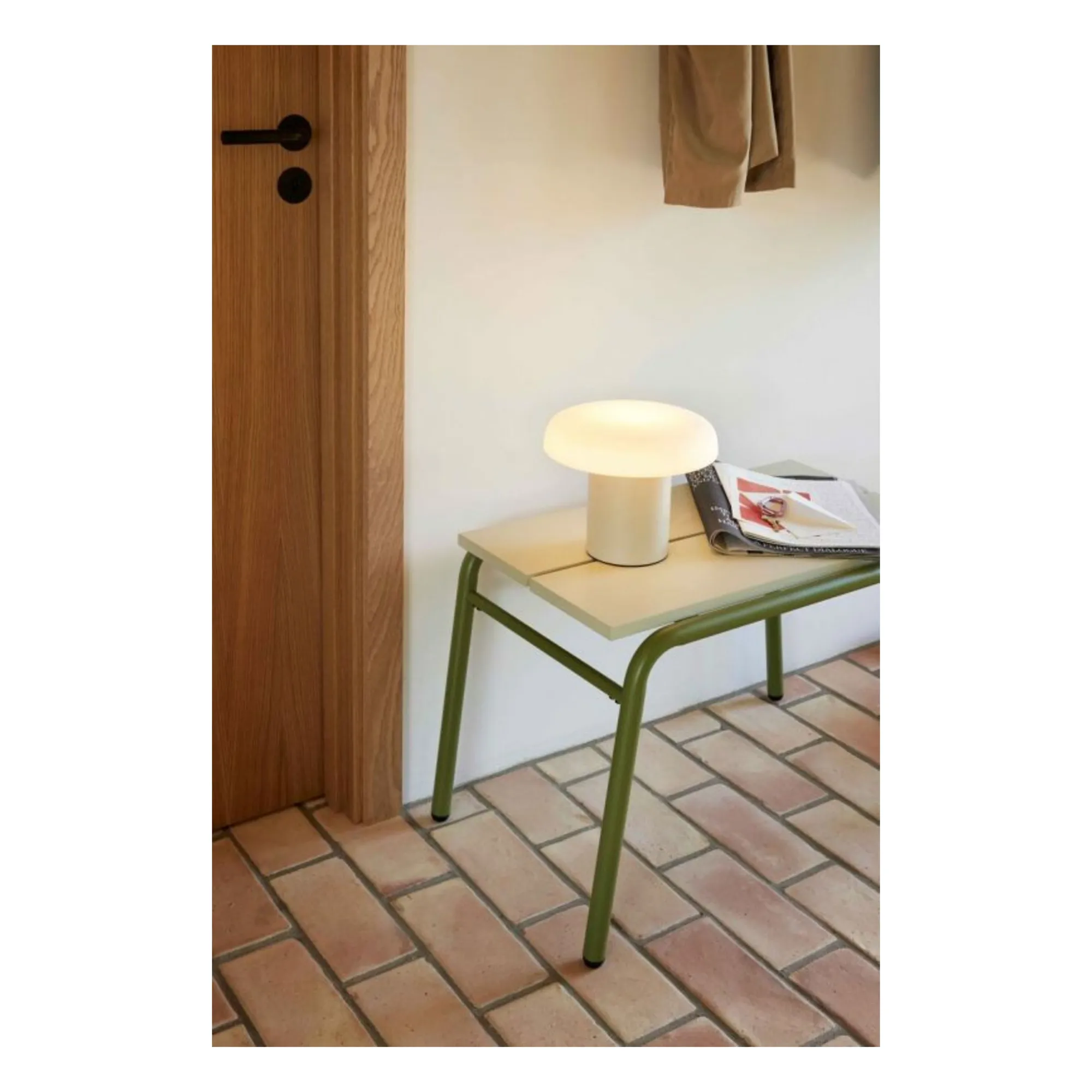 Lampe de table en verre Atelier  | Sable- Image produit n°1