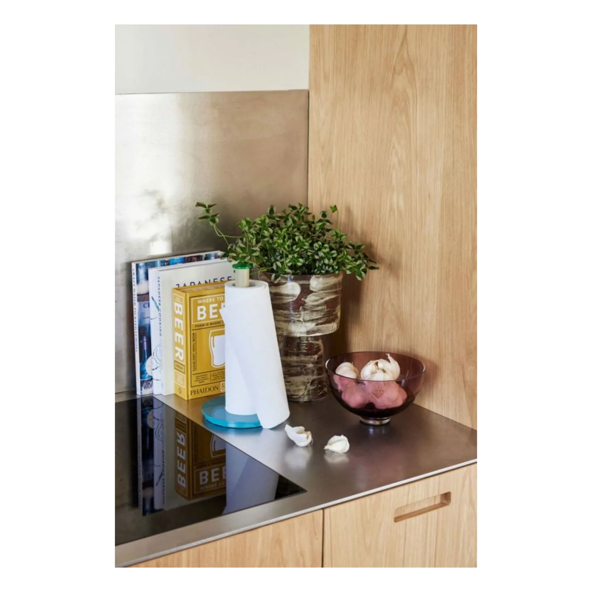 Play paper towel holder | Peacock blue- Product image n°2