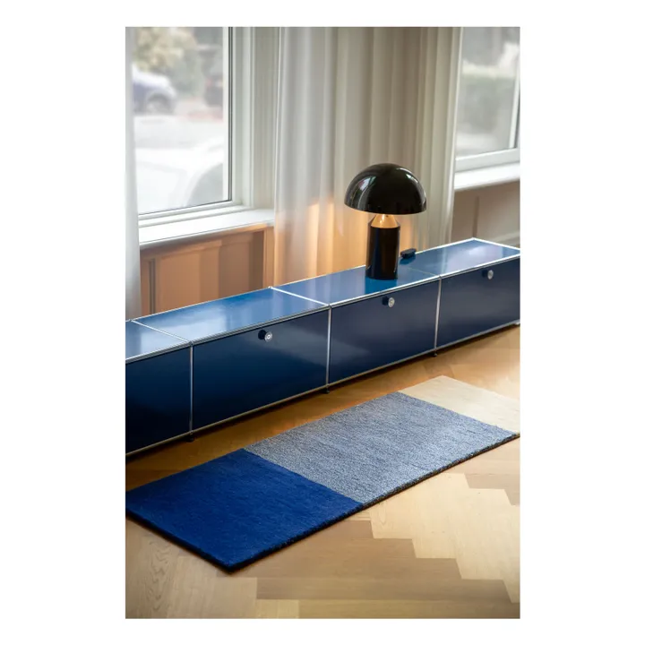 Tapis en laine  | Bleu- Image produit n°1