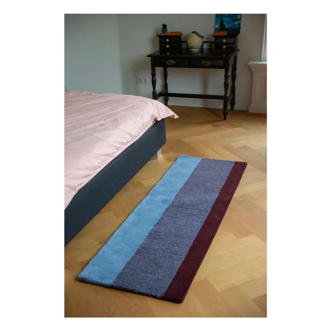 Teppich aus Wolle  | Burgunderrot