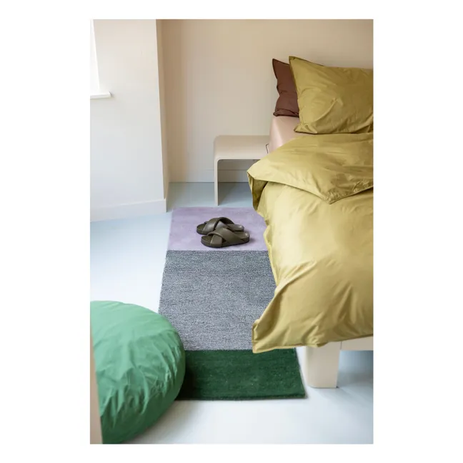Teppich aus Wolle  | Grün