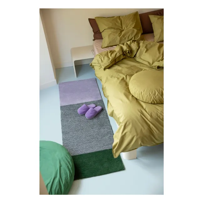 Teppich aus Wolle  | Grün
