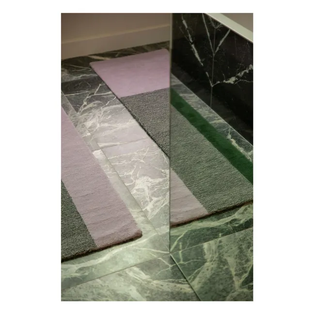 Teppich aus Wolle  | Grün
