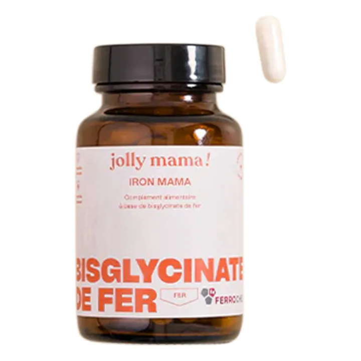 Iron Mama Complemento alimenticio de hierro - 60 cápsulas- Imagen del producto n°0