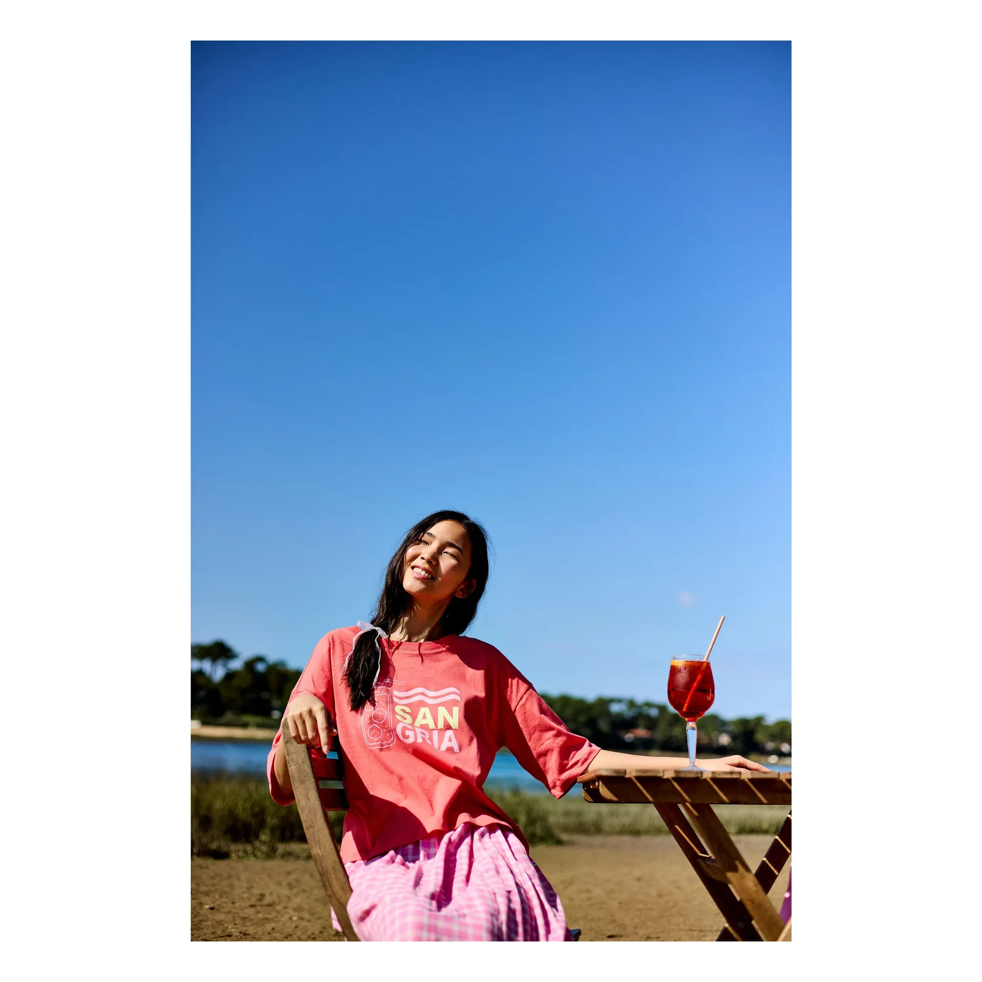 T-shirt Flaviana Coton Bio | Rouge- Image produit n°3
