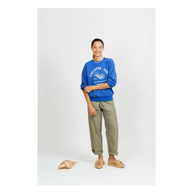 Florentina-Hose aus Baumwollpopeline | Khaki