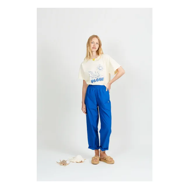 Florentina-Hose aus Baumwollpopeline | Blau