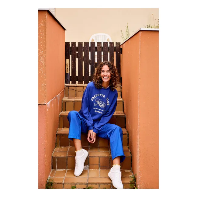 Fafa organic cotton sweatshirt | Blue